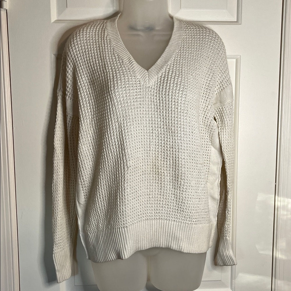 🌻360 Cashmere by Bloomingdales Women's Cotton/cashmere Sweater in Off White